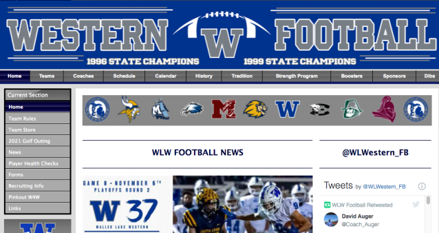 Walled Lake Western Football Screenshot